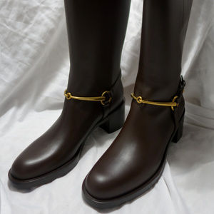 Gucci  Horse Bit Boots Size 39.5/9.5 New in Box